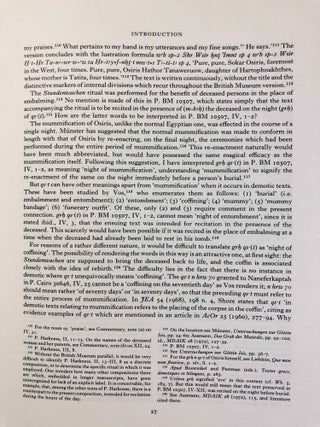 Catalogue of Demotic Papyri in the British Museum. Vol. III: The Mortuary Texts of Papyrus BM 10507