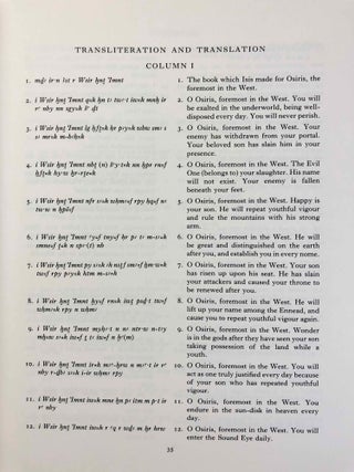 Catalogue of Demotic Papyri in the British Museum. Vol. III: The Mortuary Texts of Papyrus BM 10507