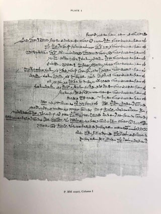 Catalogue of Demotic Papyri in the British Museum. Vol. III: The Mortuary Texts of Papyrus BM 10507
