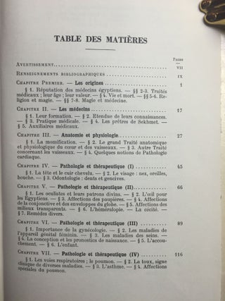 Essai sur la médecine égyptienne de l’époque pharaonique