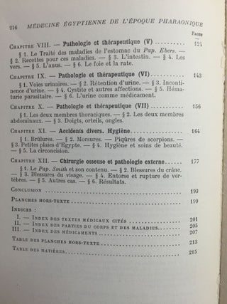 Essai sur la médecine égyptienne de l’époque pharaonique