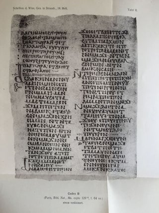 Der Papyruscodex saec. VI-VII der Phillippsbibliothek in Cheltenham. Koptische theologische Schriften. Herausgegeben und übersetzt. Mit einem Beitrag von A. Ehrhard.