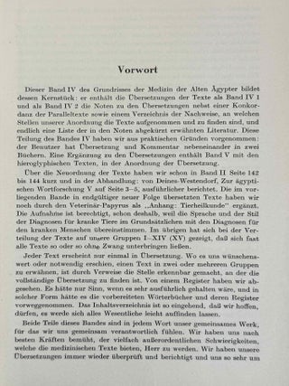 &Uuml;bersetzung der medizinischen Texte. Band I. Band II: Erl&auml;uterungen (complete set)