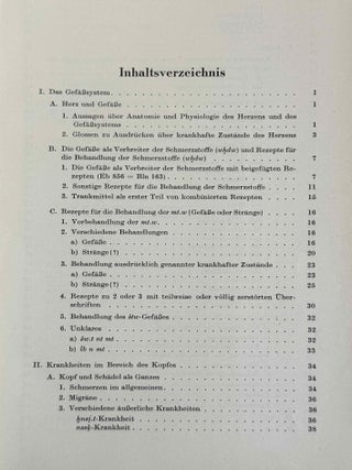 &Uuml;bersetzung der medizinischen Texte. Band I. Band II: Erl&auml;uterungen (complete set)