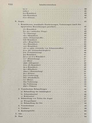 &Uuml;bersetzung der medizinischen Texte. Band I. Band II: Erl&auml;uterungen (complete set)