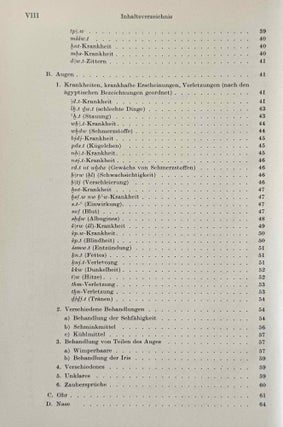 Übersetzung der medizinischen Texte. Band I. Band II: Erläuterungen (complete set)