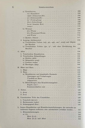 Übersetzung der medizinischen Texte. Band I. Band II: Erläuterungen (complete set)