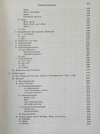 &Uuml;bersetzung der medizinischen Texte. Band I. Band II: Erl&auml;uterungen (complete set)