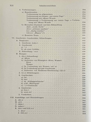 &Uuml;bersetzung der medizinischen Texte. Band I. Band II: Erl&auml;uterungen (complete set)