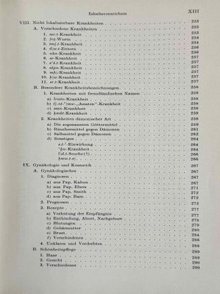 &Uuml;bersetzung der medizinischen Texte. Band I. Band II: Erl&auml;uterungen (complete set)