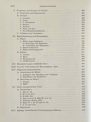 &Uuml;bersetzung der medizinischen Texte. Band I. Band II: Erl&auml;uterungen (complete set)