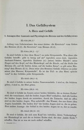 Übersetzung der medizinischen Texte. Band I. Band II: Erläuterungen (complete set)