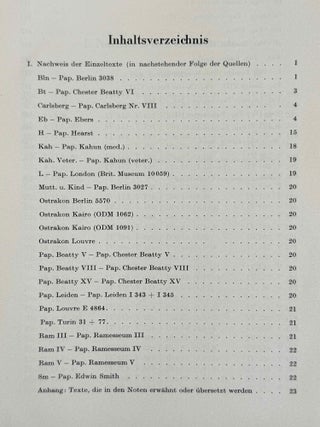 &Uuml;bersetzung der medizinischen Texte. Band I. Band II: Erl&auml;uterungen (complete set)