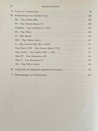 Übersetzung der medizinischen Texte. Band I. Band II: Erläuterungen (complete set)