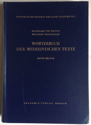 Item #M2634 Wörterbuch der medizinischen Texte. Erste Hälfte. DEINES Hildegard - WESTENDORF...[newline]M2634.jpg