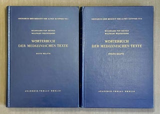Item #M2634d Wörterbuch der medizinischen Texte. Vol. I & II (complete set). DEINES Hildegard -...[newline]M2634d-00.jpeg