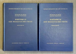 Item #M2634d Wörterbuch der medizinischen Texte. Vol. I & II (complete set). DEINES...