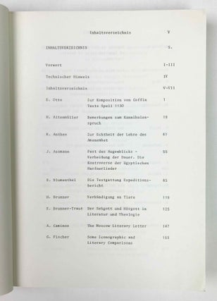 Fragen an die altägyptische Literatur. Studien zum Gedenken an Eberhard Otto.