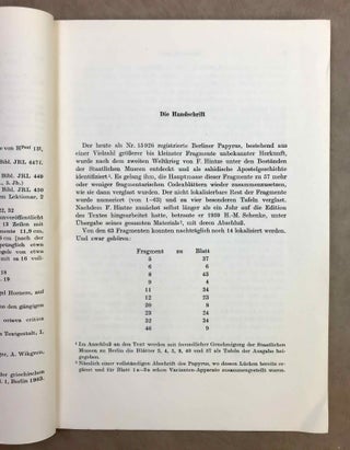 Die Berliner Handschrift der Sahidischen Apostelgeschichte (P. 15926). Bearbeitet und herausgegeben.