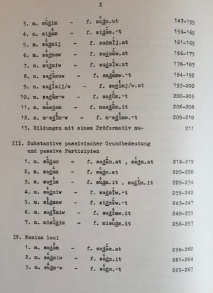 Die Nominalbildung des Ägyptischen. Band I: Textband. Band II: Anmerkungen und Indices (complete set)[newline]M2641b-05.jpg