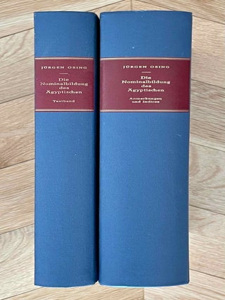 Item #M2641d Die Nominalbildung des &Auml;gyptischen. Band I: Textband. Band II: Anmerkungen und...[newline]M2641d-00.jpeg