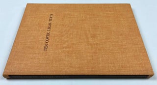 Ten Coptic Legal Texts. Edited with translation, commentary, and indexes together with an introduction.