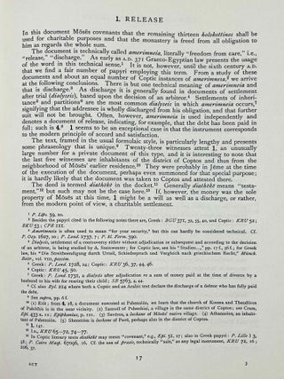 Ten Coptic Legal Texts. Edited with translation, commentary, and indexes together with an introduction.