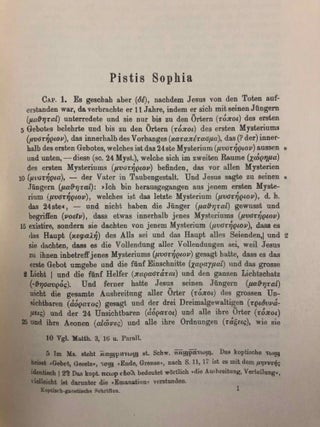 Die Pistis Sophia: Die beiden Bücher des Jeû. Unbekanntes altgnostisches Werk.