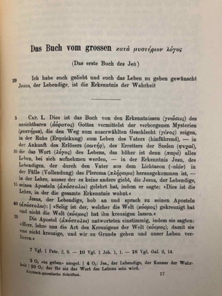 Die Pistis Sophia: Die beiden Bücher des Jeû. Unbekanntes altgnostisches Werk.