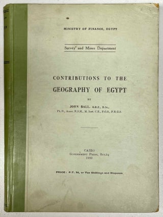 Item #M2651d Contributions to the geography of Egypt (Ministry of Finance, Egypt. Survey and...[newline]M2651d-00.jpeg