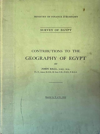 Item #M2651e Contributions to the geography of Egypt (Ministry of Finance, Egypt. Survey and...[newline]M2651e-00.jpeg