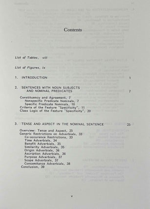 Studies in the Nominal Sentence in Egyptian and Coptic