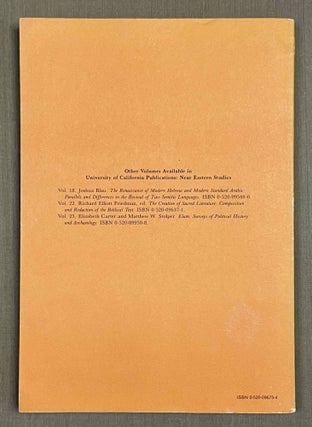 Studies in the Nominal Sentence in Egyptian and Coptic