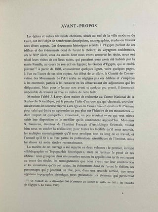 Les édifices chrétiens du Vieux-Caire. Volume I [all published]: Bibliographie et topographie historiques[newline]M2664-02.jpeg