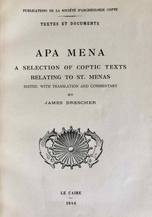 Apa Mena. A selection of Coptic texts relating to St. Menas.[newline]M2667b-02.jpg
