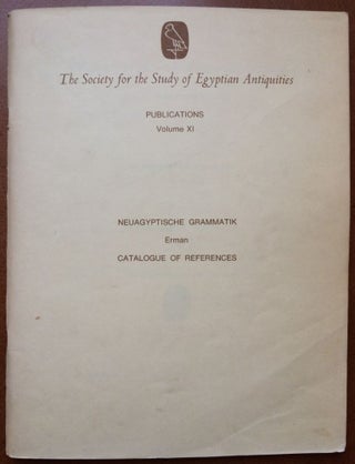 Item #M2669 Neuägyptische Grammatik, Adolf Erman: Catalogue of References. ERMAN Adolf - FREEMAN...[newline]M2669.jpg