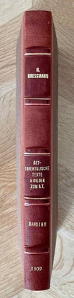 Item #M2673 Altorientalische Texte und Bilder zum Alten Testamente. Band I & II (complete set)....[newline]M2673-00.jpeg