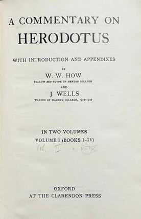 A Commentary on Herodotus. Vol. I & II (complete set)[newline]M2684-02.jpeg