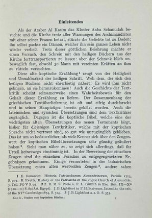 Studien zum koptischen Bibeltext. Kollationen und Untersuchungen zum Text der Paulusbriefe in der unter- und oberägyptischen Überlieferung.