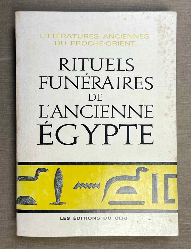 Item #M2737c Rituels fun&eacute;raires de l'ancienne Egypte. GOYON Jean-Claude.