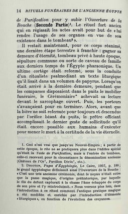 Rituels funéraires de l'ancienne Egypte