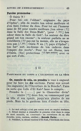 Rituels funéraires de l'ancienne Egypte