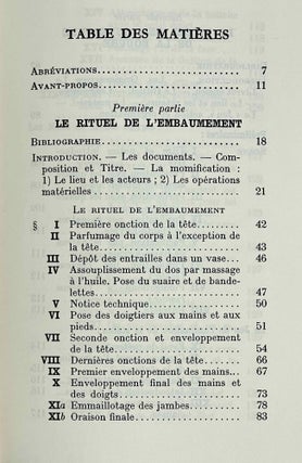 Rituels funéraires de l'ancienne Egypte