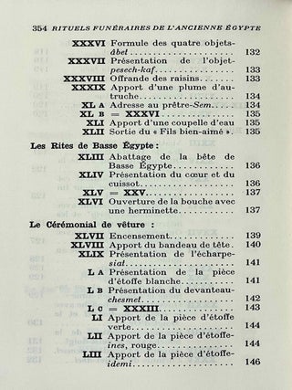 Rituels fun&eacute;raires de l'ancienne Egypte