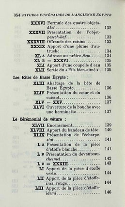 Rituels funéraires de l'ancienne Egypte