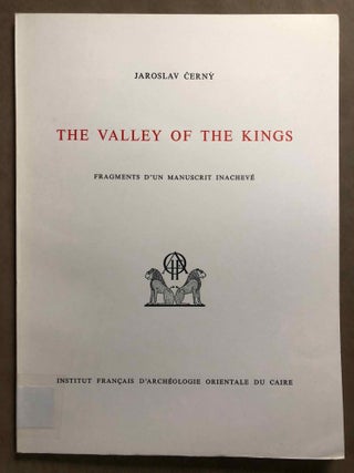 Item #M2743c The Valley of the Kings. Fragments d'un manuscrit inachevé. CERNY Jaroslav[newline]M2743c.jpg