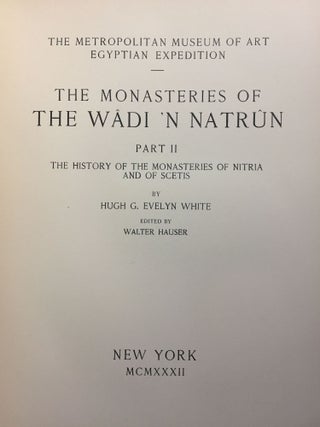 The monasteries of the Wadi 'n Natrun. Part II: The history of the monasteries of Nitria and of Scetis.[newline]M2748a-02.jpg
