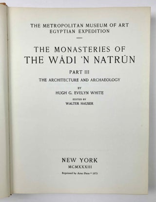 The monasteries of the Wadi 'n Natrun. Part III: The architecture and archaeology. Edited by Walter Hauser[newline]M2749a-03.jpeg
