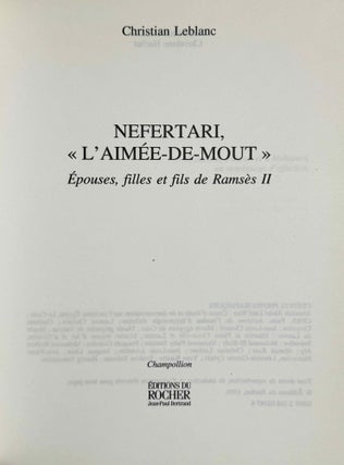 Nefertari. L'aimée de Mout