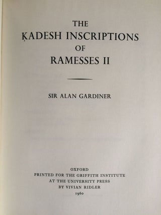 The Kadesh inscriptions of Ramesses II[newline]M2771-02.jpg